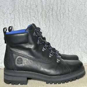 Timberland Womens Black Courmayeur Valley 6" Waterproof Leather Boots Shoes SZ 9